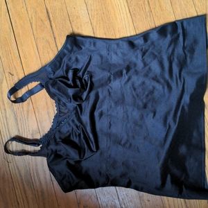 Ruby Ribbon Black Cami